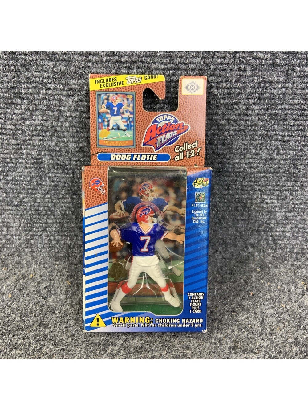 1999 Topps Doug Flutie Action Flats Figure & Card NEW Factory Sealed